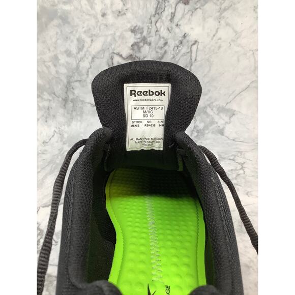 Reebok Size 14M Black Sublite Cushion Athletic Work Shoes Composite Toe P13-1 - Picture 9 of 11